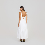 The Minke Maxi Dress in White