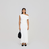 Madison Ave Maxi Skirt White