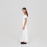 Madison Ave Maxi Skirt White