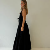 The Minke Maxi Dress in Black