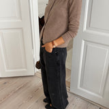 Theo Cashmere Cardigan in Teddy