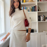 Madison Ave Maxi Skirt White