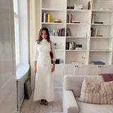 Madison Ave Maxi Skirt White