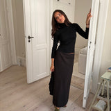 Madison Ave Maxi Skirt Black