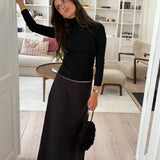 Madison Ave Maxi Skirt Black