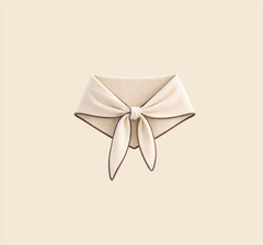 Sœur sweater tie in cream and brown