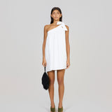 The Brownlow Bow Mini Dress in White
